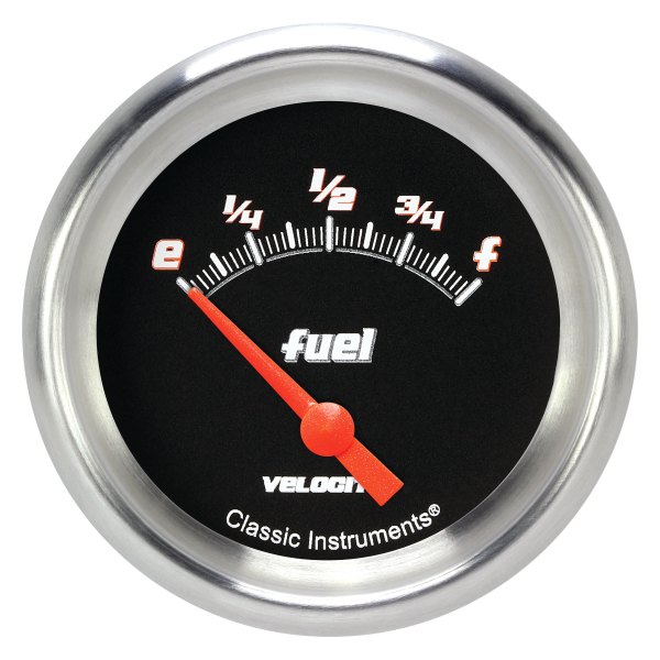 Classic Instruments® - Velocity Black Series 2-5/8" Fuel Level Gauge, 75-10