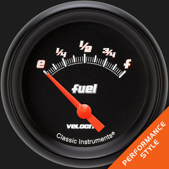 Classic Instruments® - Velocity Series 2-5/8" Fuel Level Gauge, 0-30