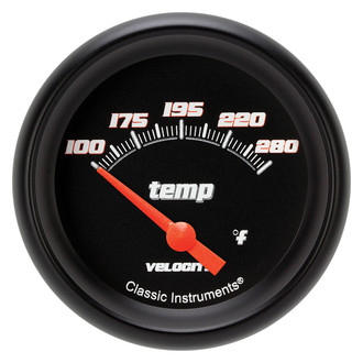 Classic Instruments® - Velocity Series 2-5/8" Water Temperature Gauge