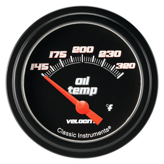 Classic Instruments® - Velocity Series 2-5/8" Oil Temperature Gauge