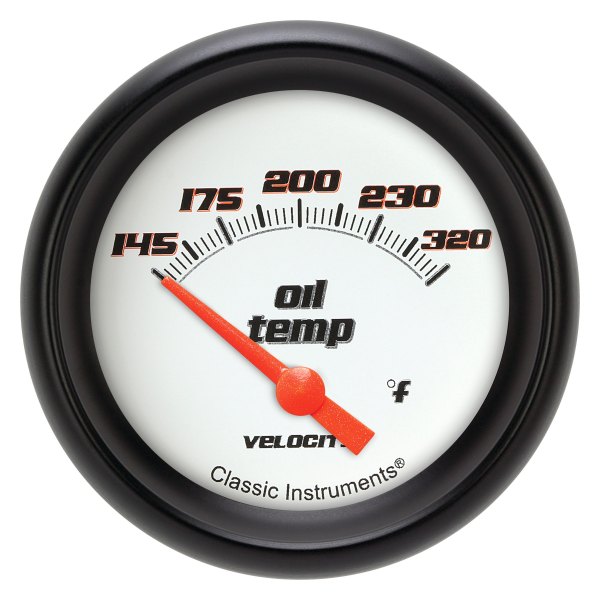 Classic Instruments® - Velocity White Series 2-5/8" Oil Temperature Gauge
