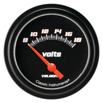 Classic Instruments® - Velocity Series 2-5/8" Voltmeter, 8-18 V