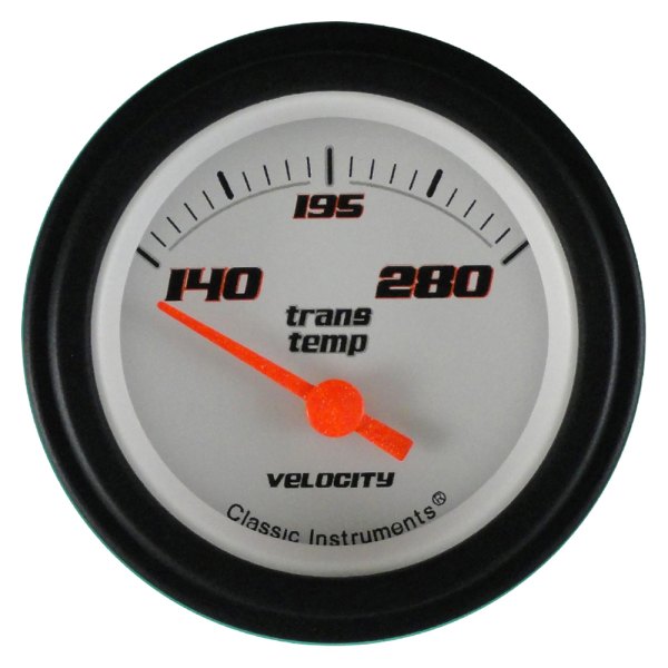 Classic Instruments® - Velocity White Series 2-1/8" Transmission Temperature Gauge