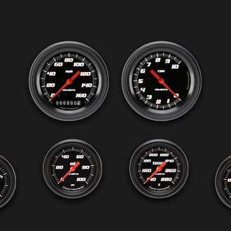 Classic Instruments® - Velocity Series Custom 6-Gauge Set