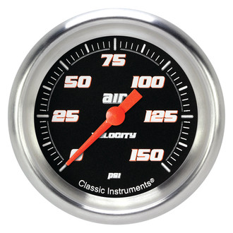 Classic Instruments® - Velocity Series 2-5/8" Air Pressure Gauge, 150 psi