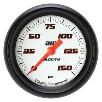 Classic Instruments® - Velocity Series 2-5/8" Air Pressure Gauge, 150 psi