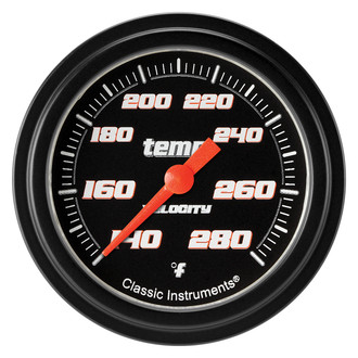 Classic Instruments® - Velocity Series 2-5/8" Water Temperature Gauge