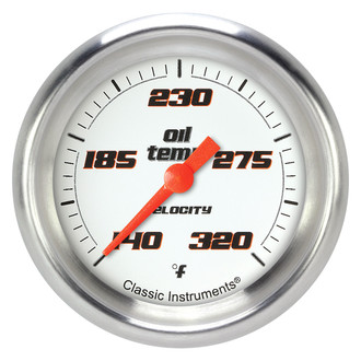 Classic Instruments® - Velocity Series 2-5/8" Oil Temperature Gauge
