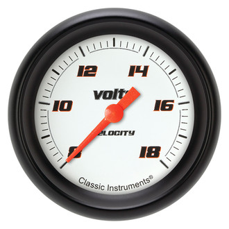 Classic Instruments® - Velocity Series 2-5/8" Voltmeter, 8-18 V