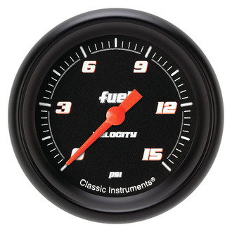 Classic Instruments® - Velocity Series 2-5/8" Fuel Pressure Gauge, 15 psi