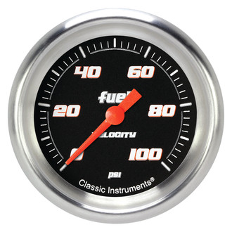 Classic Instruments® - Velocity Series 2-5/8" Fuel Pressure Gauge, 100 psi