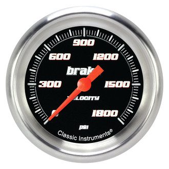 Classic Instruments® - Velocity Series 2-5/8" Brake Pressure Gauge, 1800 psi