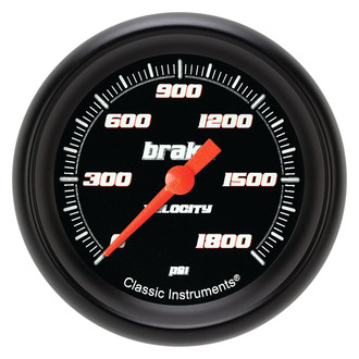 Classic Instruments® - Velocity Series 2-5/8" Brake Pressure Gauge, 1800 psi