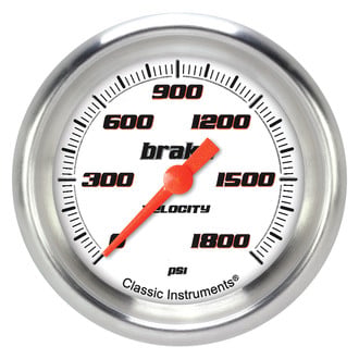 Classic Instruments® - Velocity Series 2-5/8" Brake Pressure Gauge, 1800 psi