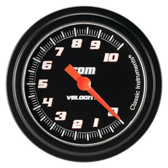 Classic Instruments® - Velocity Series 2-5/8" Tachometer, 10,000 RPM