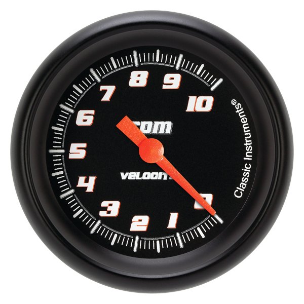 Classic Instruments® - Velocity Black Series 2-5/8" Tachometer, 10,000 RPM
