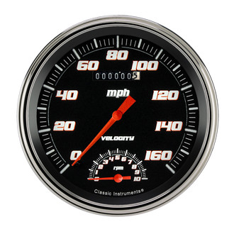 Classic Instruments® - Velocity Series 4-5/8" Speedtachular, 160 MPH, 10,000 RPM