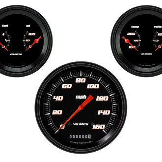 Classic Instruments® - Velocity Series 4-5/8" Custom 3-Gauge Set