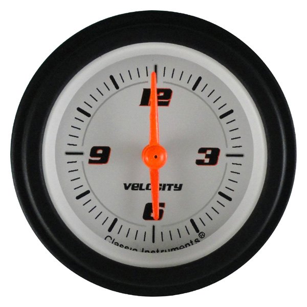 Classic Instruments® - Velocity White Series 2-1/8" Clock