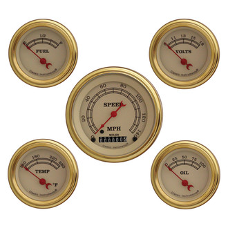 Classic Instruments® - Vintage Series 3-3/8" Custom 5-Gauge Set