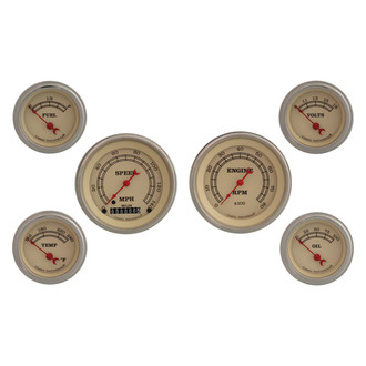 Classic Instruments® - Vintage Series Custom 6-Gauge Set