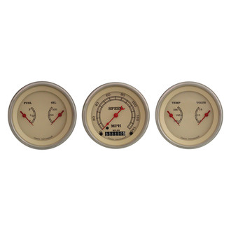 Classic Instruments® - Vintage Series 3-3/8" Custom 3-Gauge Set