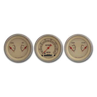 Classic Instruments® - Vintage Series 3-3/8" Custom 3-Gauge Set