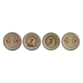 Classic Instruments® - Vintage Series 3-3/8" Custom 4-Gauge Set