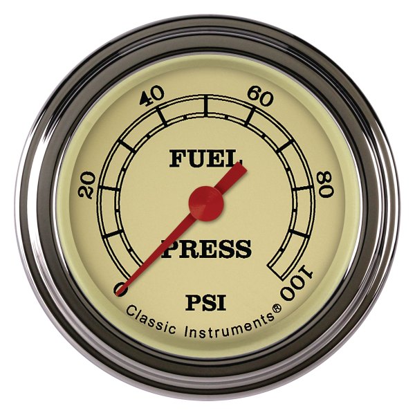 Classic Instruments® - Vintage Series 2-1/8" Fuel Pressure Gauge, 100 psi