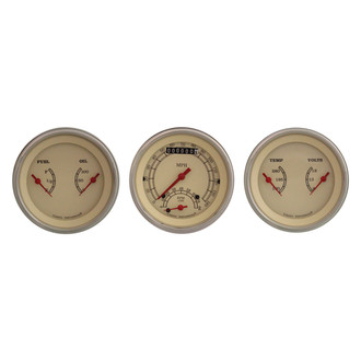 Classic Instruments® - Vintage Series 3-3/8" Custom 3-Gauge Set