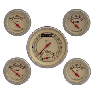 Classic Instruments® - Vintage Series 3-3/8" Custom 5-Gauge Set