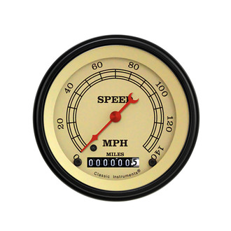 Classic Instruments® - Vintage Series 3-3/8" Speedometer, 140 MPH