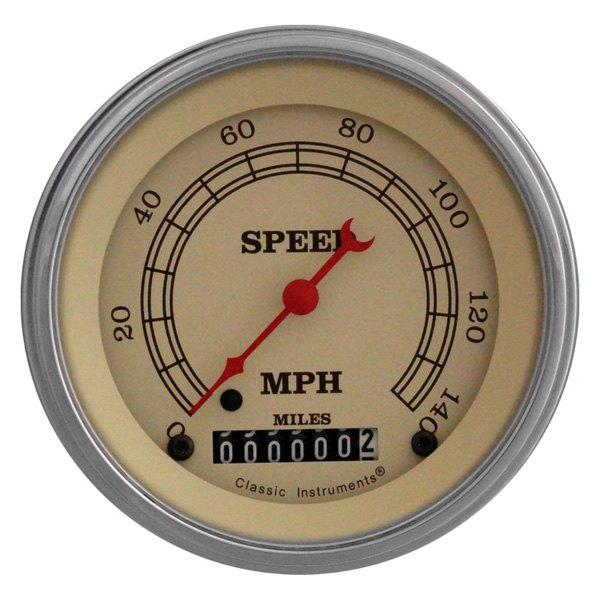 Classic Instruments® - Vintage Series 3-3/8" Speedometer, 140 MPH