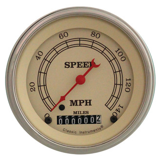 Classic Instruments® - Vintage Series 3-3/8" Speedometer, 140 MPH