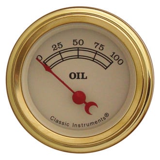 Classic Instruments® - Vintage Series Oil Pressure Gauge, 100 psi