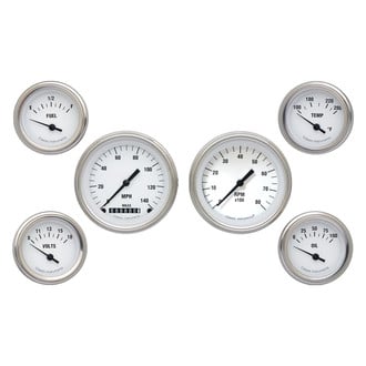 Classic Instruments® - White Hot Series 3-3/8" Custom 6-Gauge Set