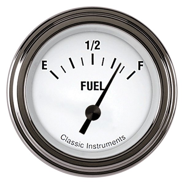 Classic Instruments® - White Hot Series 2-1/8" Fuel Level Gauge, 240-33