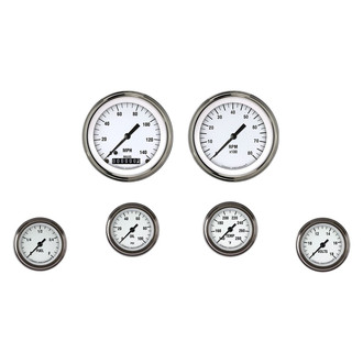 Classic Instruments® - White Hot Series 3-3/8" Custom 6-Gauge Set