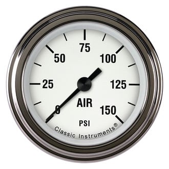 Classic Instruments® - White Hot Series Air Pressure Gauge, 150 psi