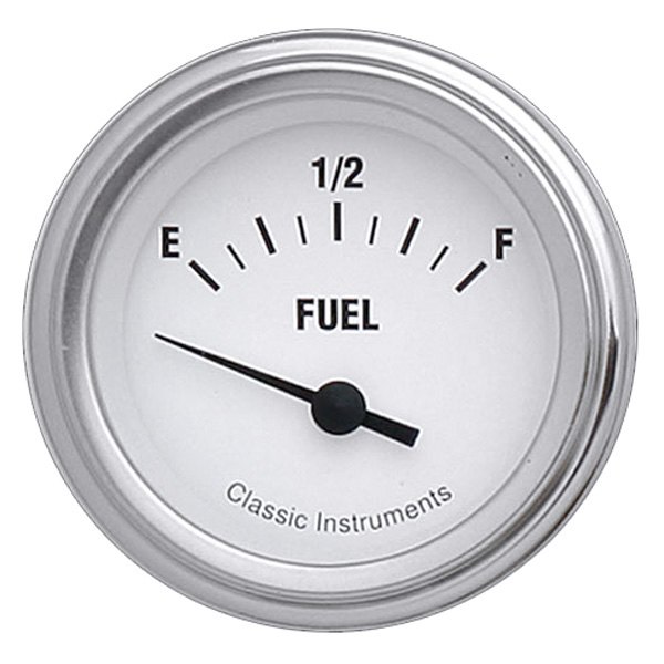 Classic Instruments® - White Hot Series 2-1/8" Fuel Level Gauge, 75-10