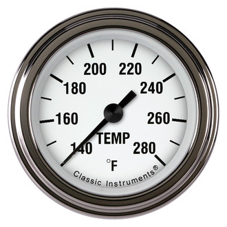 Classic Instruments® - White Hot Series Water Temperature Gauge