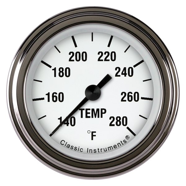 Classic Instruments® - White Hot Series 2-1/8" Water Temperature Gauge