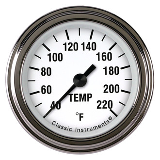 Classic Instruments® - White Hot Series Eliminator Temperature Gauge