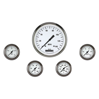 Classic Instruments® - White Hot Series 4-5/8" Custom 5-Gauge Set