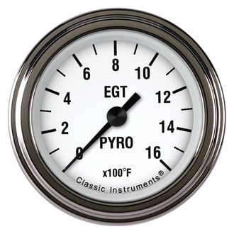 Classic Instruments® - White Hot Series Pyrometer Gauge