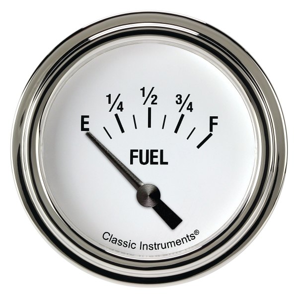Classic Instruments® - White Hot Series 2-5/8" Fuel Level Gauge, 240-33