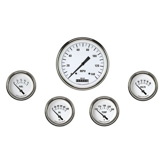 Classic Instruments® - White Hot Series 4-5/8" Custom 5-Gauge Set