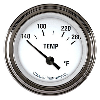 Classic Instruments® - White Hot Series 2-1/8" Water Temperature Gauge