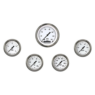 Classic Instruments® - White Hot Series 3-3/8" Custom 5-Gauge Set