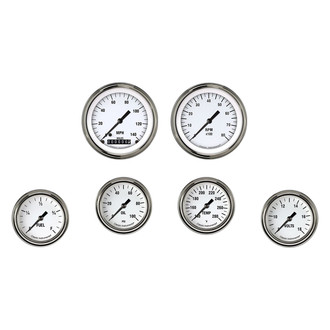 Classic Instruments® - White Hot Series 3-3/8" Custom 6-Gauge Set